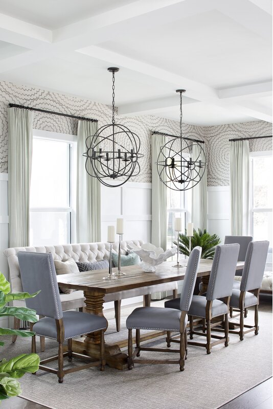 Modern Rustic Dining Room Design Photo by Krista + Home